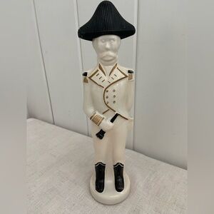 Vintage Avon Bottle French Admiral officer figurine Decanter glass Old Spice